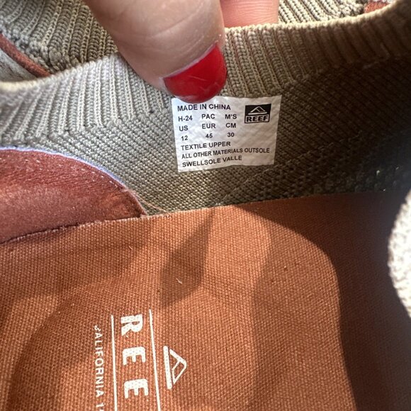 Reef Mens Shoes Sz 12 Swellsole Valle  Tan / Sienna Slip-ins Sneakers CJ5128 main image 5